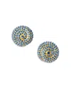 Pearl Octopuss.y Pearl Octopuss. Y Le Soleil Crystal Spiral Clip On Drop Earrings In 14k Gold Plated