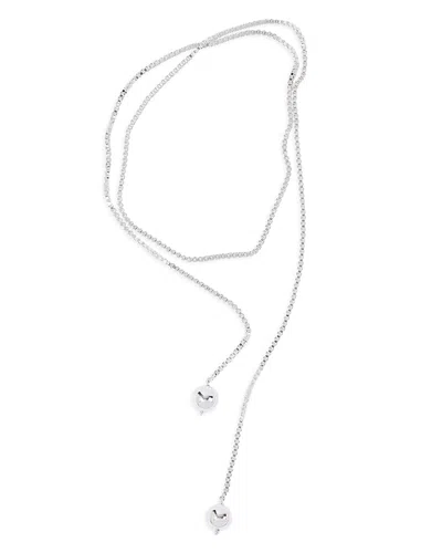 Pearl Octopuss.y Pearl Octopuss. Y Solo Sphere Tie Necklace, 38.7 In Silver