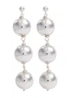 Pearl Octopuss.y Sterling Silver Sphere Drop Earrings In Silver