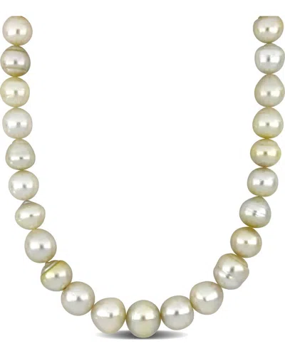 Pearls 14k Diamond 12-15mm Pearl Necklace