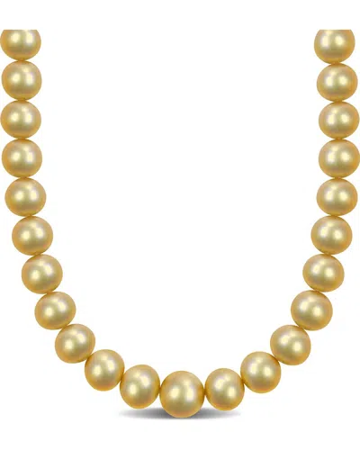 Pearls 14k 0.06 Ct. Tw. Diamond 14-16.5mm Pearl Necklace