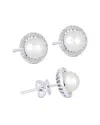 Pearls 14k 0.16 Ct. Tw. Diamond & Pearl Studs