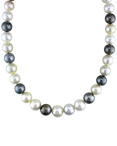 Pearls 14k 10-12.5mm South Sea & Tahitian Pearl Necklace In Multi
