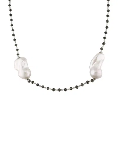 Pearls 14k 32.31 Ct. Tw. Diamond 12-25mm Pearl Beaded Necklace