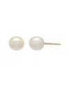 Pearls 14k 6-6.5mm Freshwater Pearl Studs In Multicolor