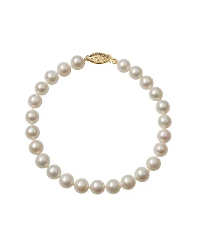 Pearls 14k 6-7mm Pearl Bracelet In Pattern