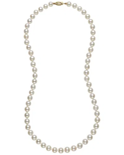 Pearls 14k 6-7mm Pearl Necklace In Green