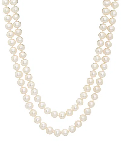 Pearls 14k 7-7.5mm Freshwater Pearl 36in Necklace In White