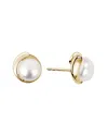 Pearls 14k Diamond 7mm Pearl Studs