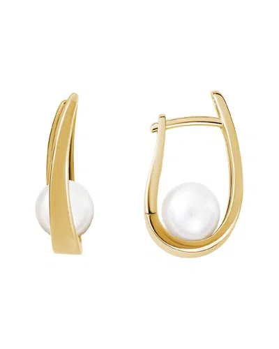 Pearls 14k Pearl Drop Earrings 7mm In Gold
