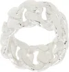 Pearls Before Swine Silver Xl Link Ring In .925 Silver
