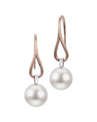 Pearls Dnu 0 Units Sold 14k Two-tone 10-11mm Pearl Earrings In Gold