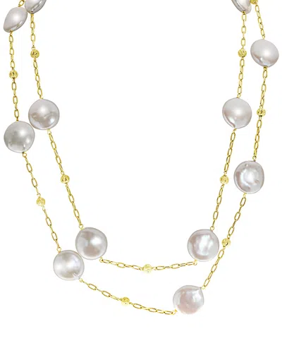 Pearls Dnu 0 Units Sold Imperial 14k Plated 14-15mm Pearl 40in Necklace In Gold