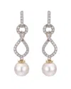 Pearls Imperial 14k 0.62 Ct. Tw. Diamond & 8.5-9mm Akoya Pearl Earrings