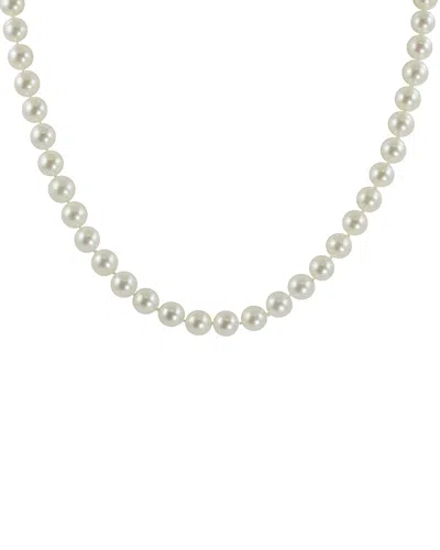 Pearls Imperial 14k 7-7.5mm Akoya Pearl Necklace In Silver