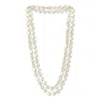 Pearls Of The Orient Online Women's Decus Champagne Cultured Freshwater Pearl Loop Necklace With Gold Plate Beads