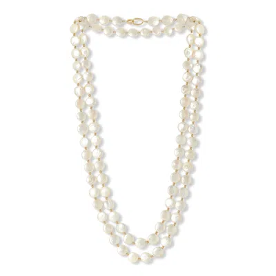 Pearls Of The Orient Online Women's Decus Champagne Cultured Freshwater Pearl Loop Necklace With Gold Plate Beads