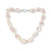 Pearls Of The Orient Online Women's Decus Large Peach To Mauve Pink Cultured Freshwater 'fireball' Pearl Necklace In Pink