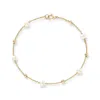 Pearls Of The Orient Online Women's Gold / White Credo Fine Chain Bracelet With Cultured Freshwater Pearls & Gold Beads