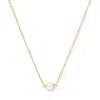 Pearls Of The Orient Online Women's Gold / White Credo Large Cultured Freshwater Pearl Pendant On Gold Cable Chain In Multi