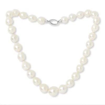 Pearls Of The Orient Online Women's Gratia Large White Cultured Freshwater Pearl Necklace With Sterling Silver Clasp