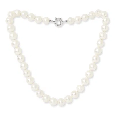 Pearls Of The Orient Online Women's Gratia Large White Cultured Freshwater Pearl Necklace With Sterling Silver Spring Clasp