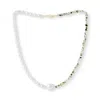 Pearls Of The Orient Online Women's Green / White Nova Single Strand Prenite & Cultured Freshwater Pearl Necklace