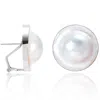 Pearls Of The Orient Online Women's Margarita Large Blue Blister Pearl Earrings Set In Sterling Silver