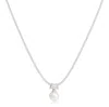 Pearls Of The Orient Online Women's Silver / White Credo Large Cultured Freshwater Pearl Pendant On Silver Bale On Silver Mesh N In Multi
