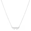 Pearls Of The Orient Online Women's Silver / White Stella Cultured Freshwater Pearl & Cubic Zirconia Bar Pendant In Multi