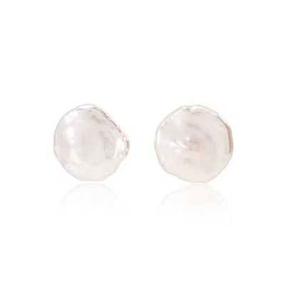 Pearls Of The Orient Online Women's White Decus Large Keishi Pearl Studs