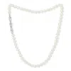 Pearls Of The Orient Online Women's White / Silver Gratia Cultured Freshwater Pearl Necklace With Chunky Chain Feature In Multi