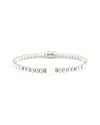 Pearls Silver Diamond Pearl Bangle Bracelet