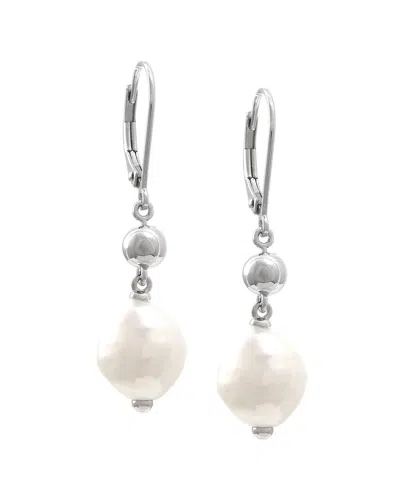 Pearls Silver 9-10mm Pearl Earrings In No Color