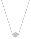 Pearls Silver Lab-grown Diamond & Pearl Pendant