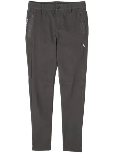 Pearly Gates Easy Tapered-leg Trousers In Grey