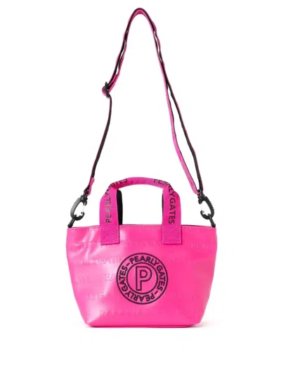 Pearly Gates Logo-embroidered Tote Bag In Pink