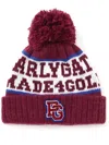 Pearly Gates Pompom-detail Intarsia-knit Beanie In Red