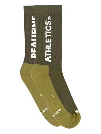 Peaufine Athletics Logo-detail Ribbed Socks