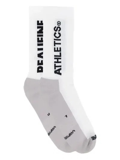 Peaufine Athletics Logo-detail Ribbed Socks
