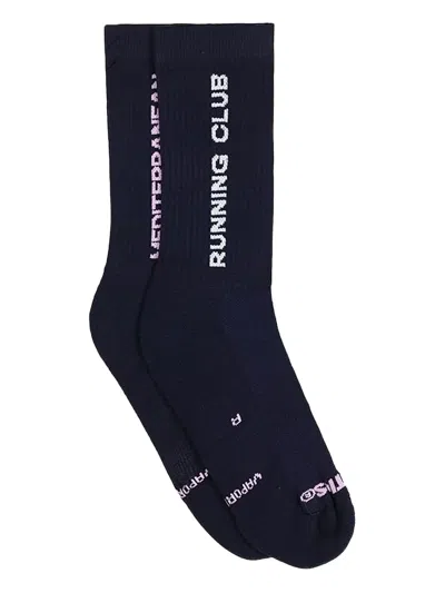 Peaufine Athletics Mediterranean Running Club Crew Socks