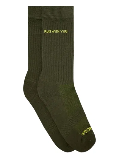 Peaufine Athletics Run With You Crew Socks