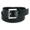 Pebble Beach Men's Silicone Perforated Golf Belt In Black