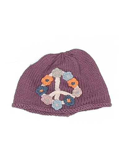 Pre-owned Pebbles Babies' Beanie Hat In Purple