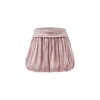 Pecanpepperpelican Women's Rose Gold Peony Skirt In Pink