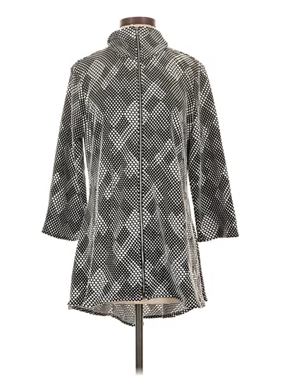 Pre-owned Peck & Peck 3/4 Sleeve Blouse In Gray