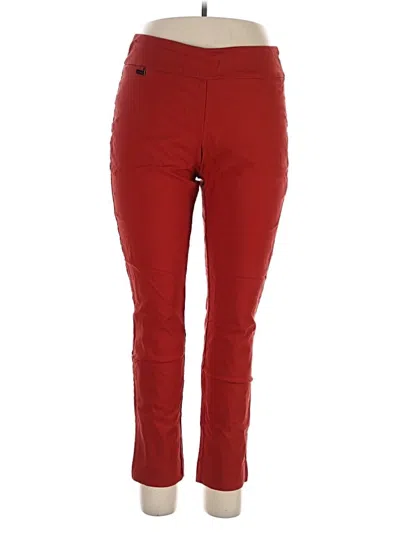 Pre-owned Peck & Peck Active Pants In Red