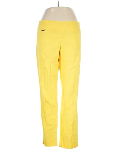 Pre-owned Peck & Peck Active Pants In Yellow