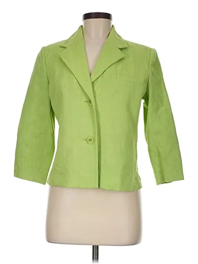 Pre-owned Peck & Peck Blazer Jacket In Green