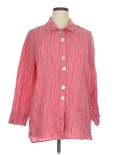 Pre-owned Peck & Peck Blazer Jacket In Pink